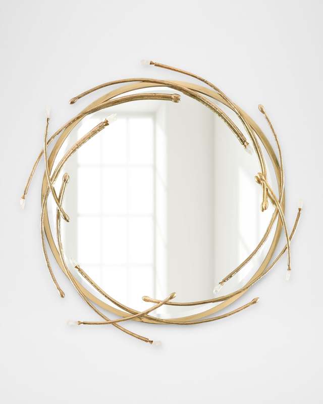 Entrata Quartz Spiral 37" Wall Mirror